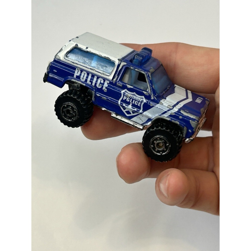 Vintage Matchbox Chevy Blazer Police Unit 14 4x4 Diecast Thailand 1983